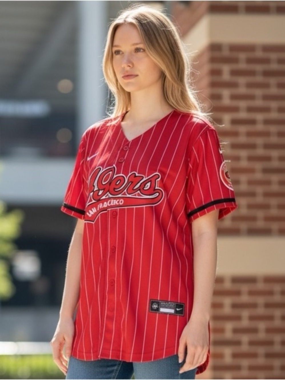 🫶🏻 San Francisco 49’ers Red Striped Jersey